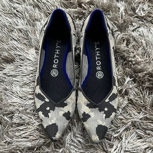 Rothy’s Retired color gray camo point toe flat
